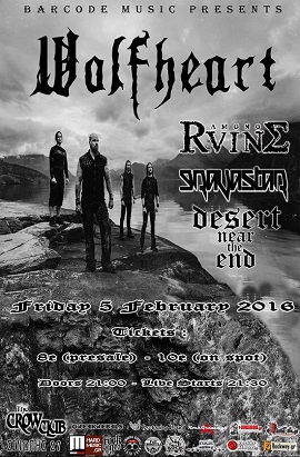 Wolfheart (Fin) w/ AmongRuins, Gravastar & Desert Near The End